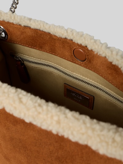 Lauren Ralph Lauren Handtas van echt suède Cognac - 5