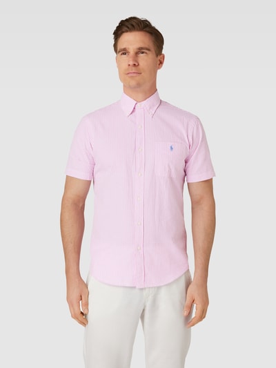 Polo Ralph Lauren Untucked fit vrijetijdsoverhemd met streepmotief Rosé - 4