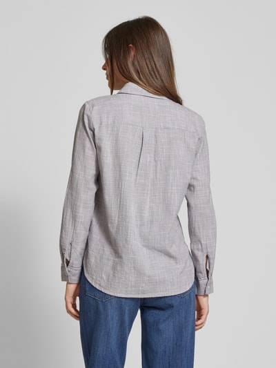 Tom Tailor Regular fit blouse met borstzakken Lichtgrijs - 5