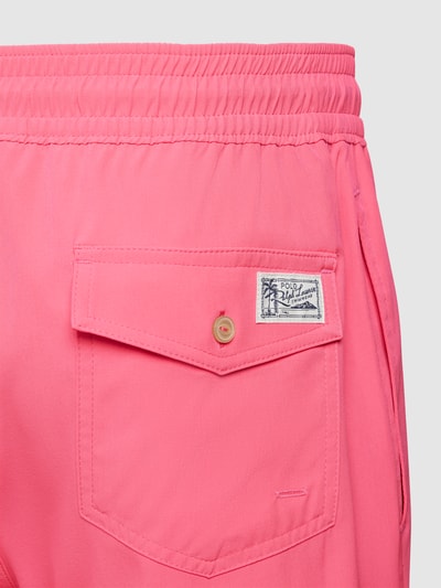 Polo Ralph Lauren Badehose mit Logo-Stitching Modell 'TRAVELER' Fuchsia 2