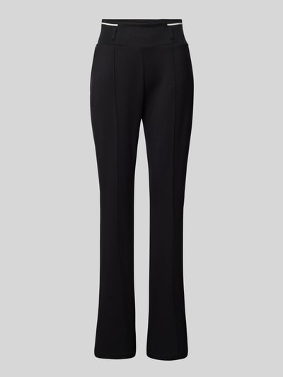 LIU JO SPORT Bootcut stoffen broek met vaste persplooien Zwart - 2