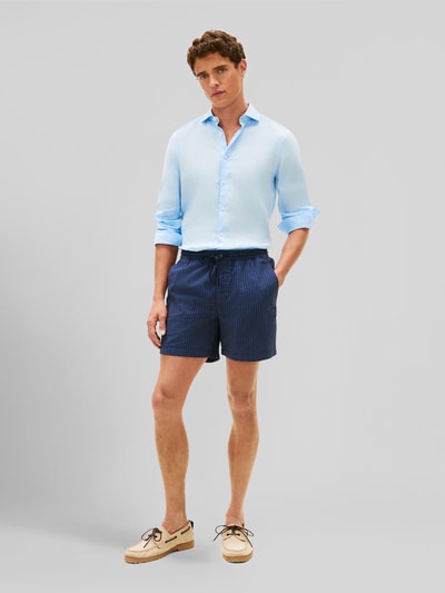 Tommy Hilfiger Szorty chinosy z seersucker model 'DOVER' Granatowy 1