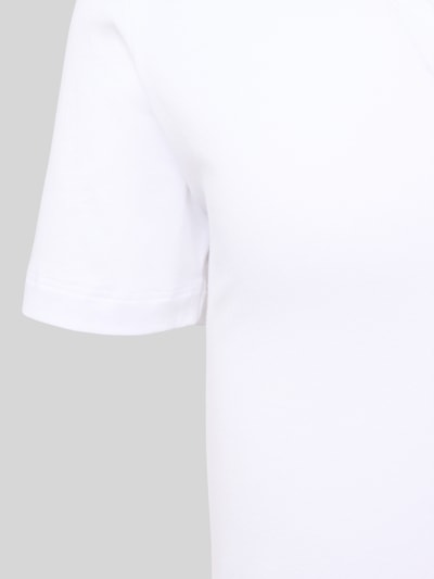 Produktfoto, T-Shirt mit geripptem Rundhalsausschnitt im 2er-Pack von Christian Berg Men, Herren T-Shirt aus Baumwoll-Modal-Mix, Regular Fit, strukturierte Oberfläche, weiß