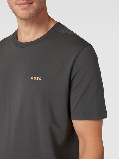 BOSS Green T-Shirt mit Label-Print Graphit 3