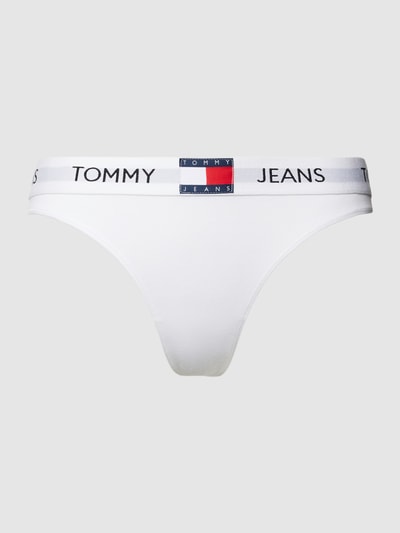 TOMMY HILFIGER String mit elastischem Logo-Bund Modell 'HERITAGE' Weiss 1