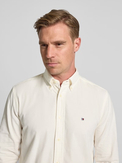 Tommy Hilfiger Koszula sztruksowa o kroju regular fit z czystej bawełny Złamany biały 3