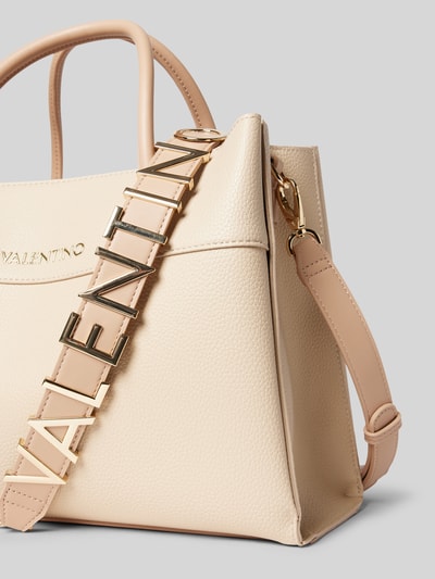 VALENTINO BAGS Handtas met labelapplicatie, model 'ALEXIA' Ecru - 2