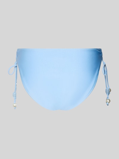 Produktfoto, Bikini-Slip mit seitlichen Raffungen Modell 'PALERMO LOOP' von Seafolly aus Material-Mix mit Stretch-Anteil in Hellblau, körpernahe Passform