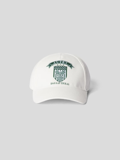Autry Cap mit Label-Stitching Weiß 4