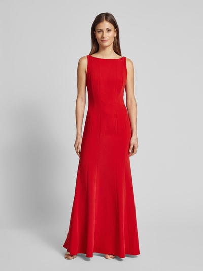 Lauren Ralph Lauren Abendkleid mit Rundhalsausschnitt Modell 'MIRHILT' Rot 4