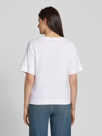 Marc O'Polo Regular Fit T-Shirt mit Brusttasche Weiss 5