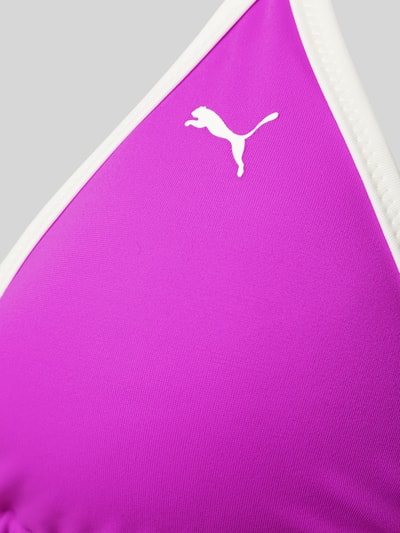 PUMA Bikinitop met logoprint Felroze - 2