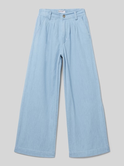 Blue Effect Regular fit broek met steekzakken Lichtblauw - 1
