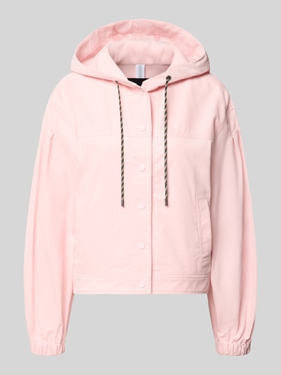 Marc Cain Regular Fit Jacke aus Baumwoll-Mix Rosa 1
