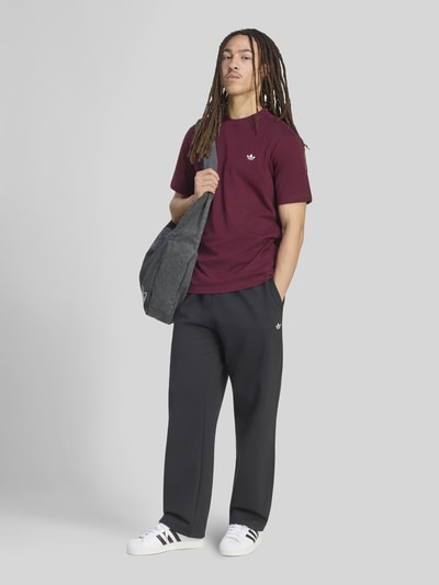 adidas Originals Straight Fit Sweathose aus Baumwoll-Mix Black 1