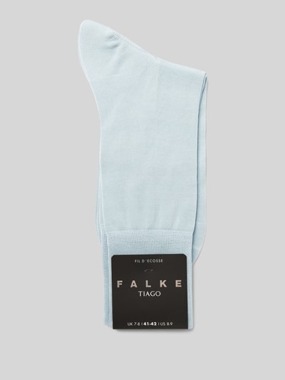 Falke Socken mit Label-Schriftzug Modell 'Tiago' Hellblau 3