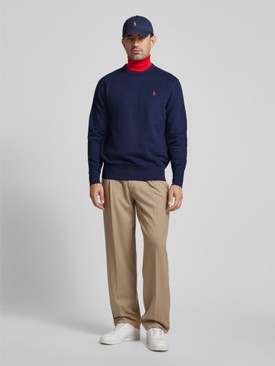 Polo Ralph Lauren Sweatshirt mit Label-Stitching Marine 1