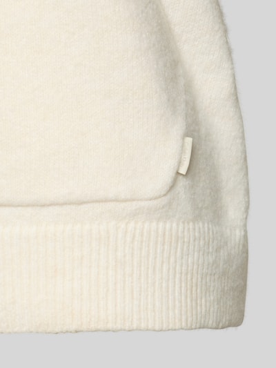 Calvin Klein Underwear Oversized hoodie in gebreide look, model 'Plush' Offwhite - 2