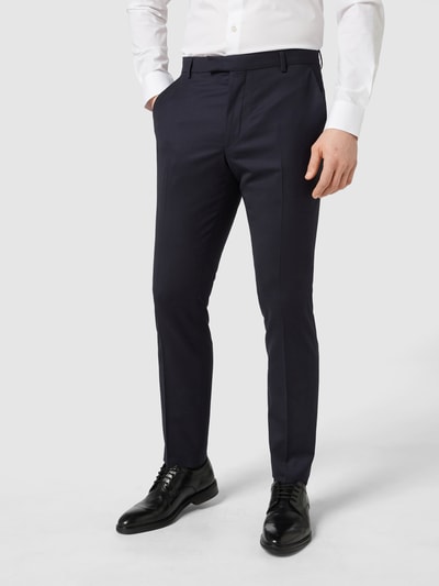 JOOP! Collection Super slim fit pantalon van wol, model 'Gun' Marineblauw - 4