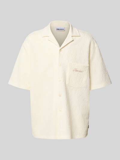 REVIEW Regular Fit Freizeithemd mit Brusttasche Offwhite 2