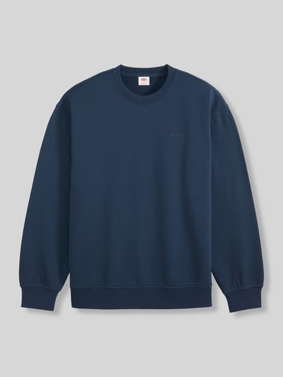 Levi's® Relaxed Fit Sweatshirt aus Baumwoll-Mix Modell 'NAVAL' Marine 2