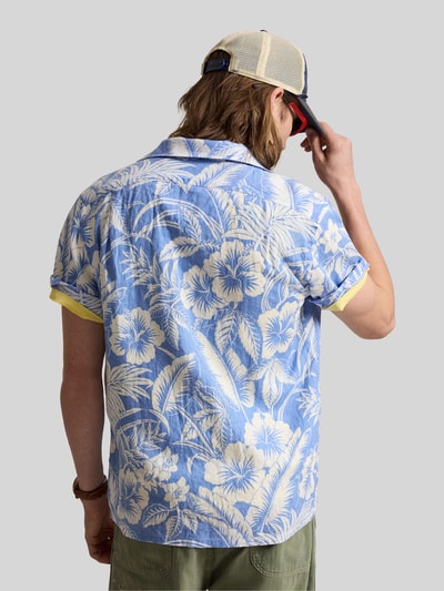 Polo Ralph Lauren regular fit vrijetijdsoverhemd van puur linnen Bleu - 5