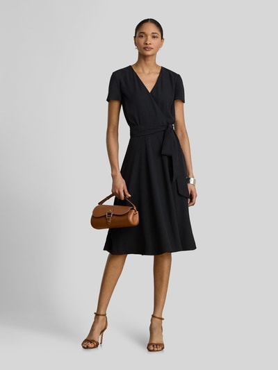 Lauren Ralph Lauren Tailliertes Freizeitkleid aus Chiffon BLACK 1