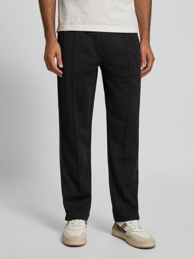 HUGO Regular Fit Sweatpants aus Baumwoll-Mix Modell 'DERWENT' Black 4