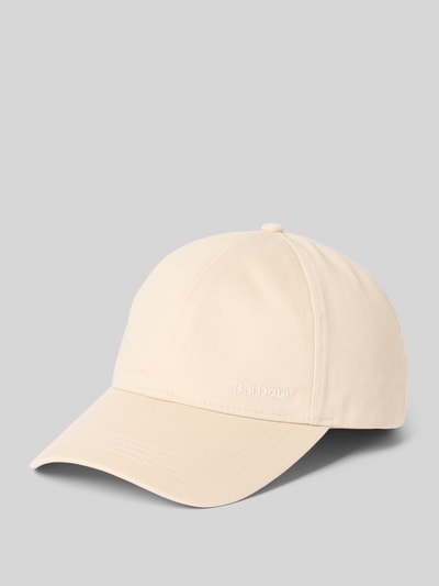Produktfoto, Basecap aus reiner Baumwolle Modell 'Olivia' von Barbour, efekt: jednolity kolor, z napisem z logo, daszek, zapięcie na patkę, bawełna