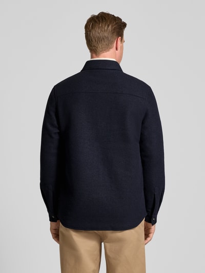 Barbour Regular Fit Hemdjacke mit Woll-Anteil Modell 'MARLOW' Marine 5