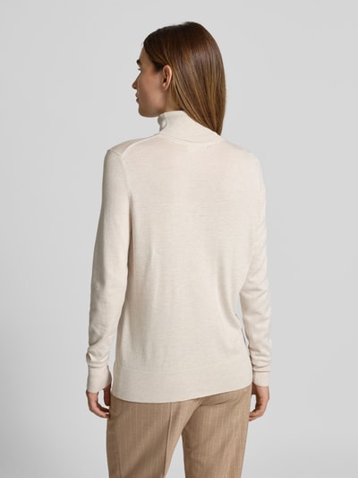 Christian Berg Woman Strickpullover mit gerippten Abschlüssen Ecru Melange 5