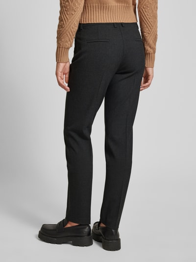 TONI Straight leg stoffen broek met persplooien, model 'Jolie' Antraciet - 5