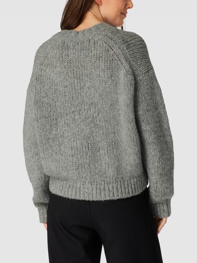 Marc O'Polo Cardigan mit aufgesetzten Eingrifftaschen Silber Melange 5