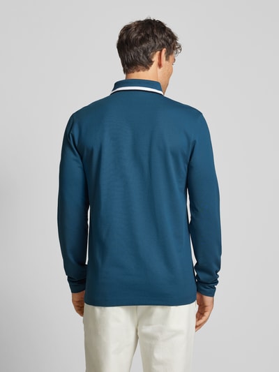 Christian Berg Men Gebreide pullover met polokraag Petrol - 5