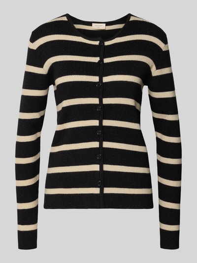FREE/QUENT Strickjacke aus Viskose-Mix Modell 'ARNA' Black 2