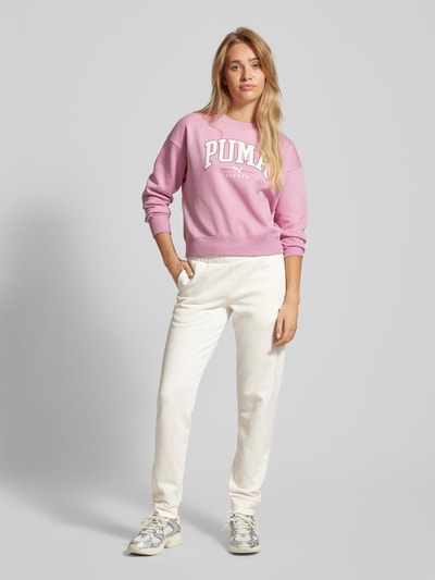 Puma Sweatbroek met elastische band Offwhite - 1