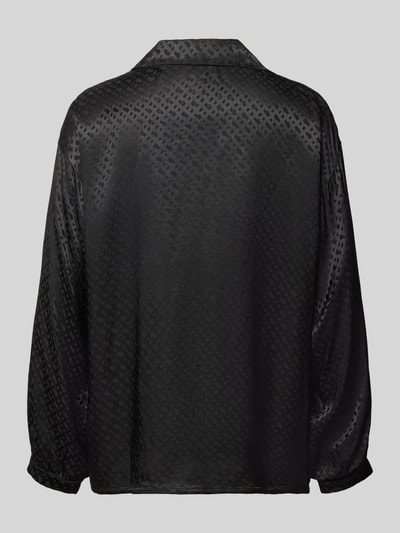 Produktfoto, Regular Fit Pyjama aus reiner Viskose Modell 'B Monogram_Shirt' von BOSS, czarny, geometryczne wzory, lekko błyszcząca faktura, damska piżama od BOSS