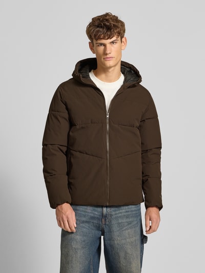 Jack & Jones Steppjacke mit Kapuze Dunkelbraun 4