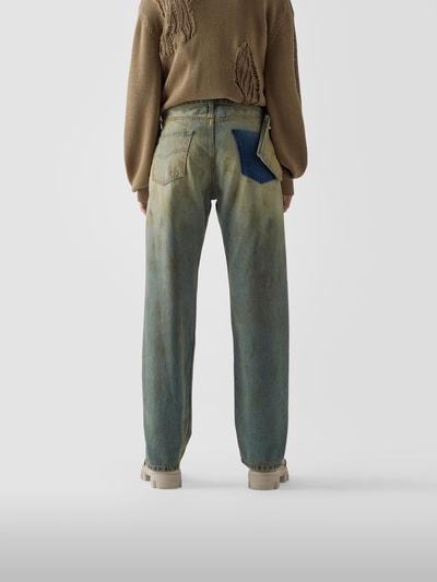 Maison Margiela Straight Fit Jeans im Used-Look Jeansblau 5