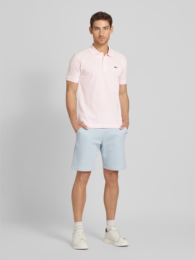 Lacoste Classic fit poloshirt met labeldetail, model 'CORE' Roze - 1