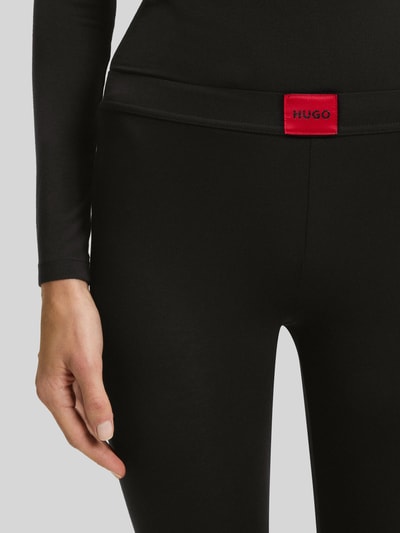 HUGO Slim Fit Thermo-Leggings mit Viskose-Anteil Black 3