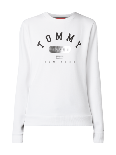 Tommy Jeans Sweatshirt mit Logo-Print   Weiss 2