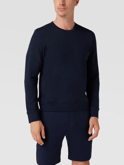 Mey Sweatshirt mit Rundhalsausschnitt Modell 'ENJOY' Marineblau 4