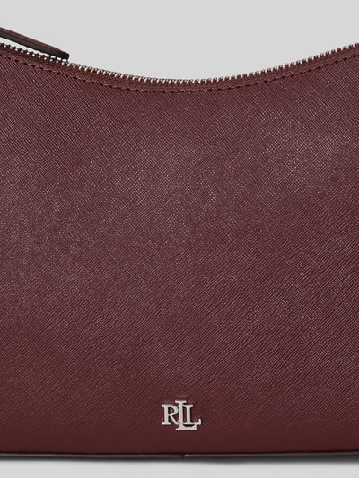 Lauren Ralph Lauren Umhängetasche aus echtem Lammleder Modell 'DANNI' Bordeaux 7