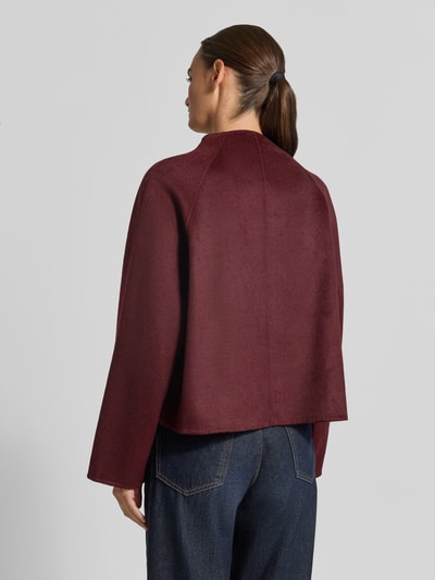 OPUS Bluzon ze stójką model 'Helisu' Bordowy 5