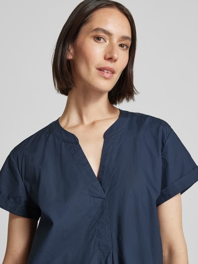 Jake*s Casual Knielanges Kleid mit V-Ausschnitt Dunkelblau 3