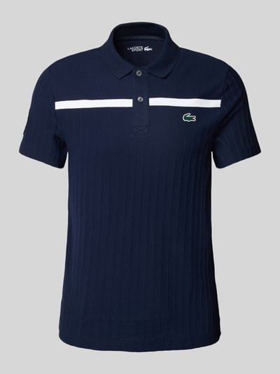 Lacoste Poloshirt mit Label-Detail Dunkelblau 2