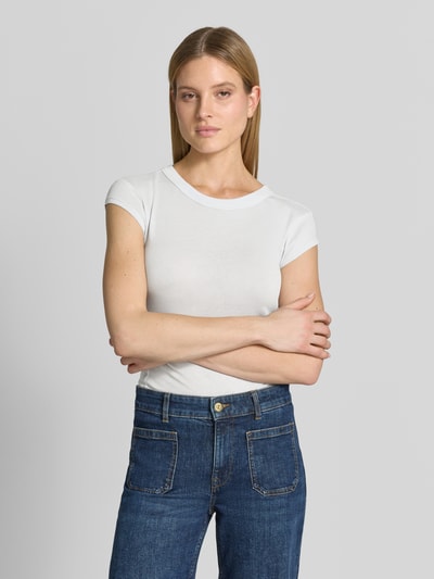 Marc O'Polo Slim Fit T-Shirt aus reiner Baumwolle Hellblau 4