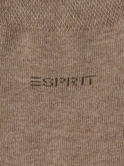 Esprit Socken mit Label-Stitching im 2er-Pack Sand 3