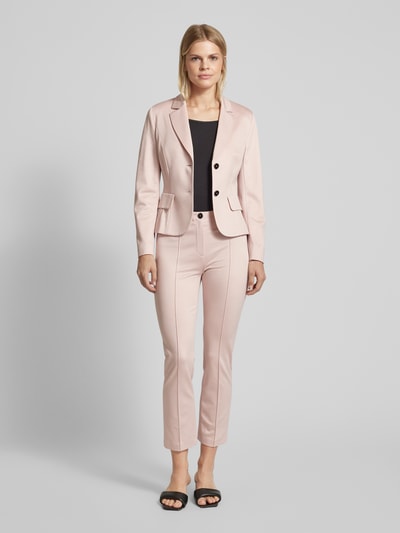 Marc Cain Slim fit stoffen broek met vaste persplooien Roze - 1